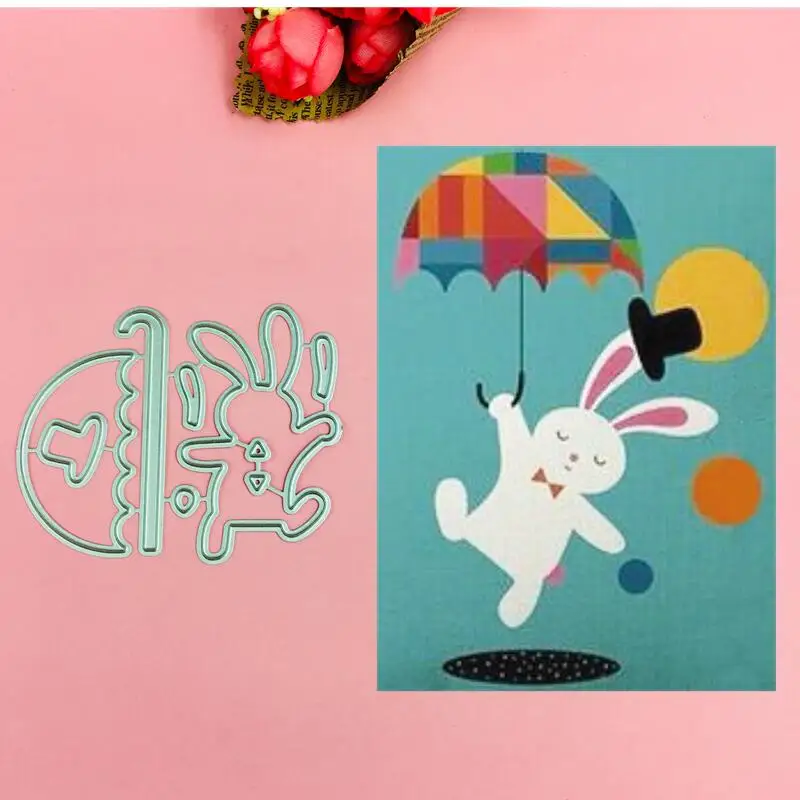 Rabbit with umbrella Cutting Dies Stencils for DIY Scrapbooking/photo album Decorative Embossing DIY Paper Cards
Rabbit with umbrella Cutting Dies Stencils for DIY Scrapbooking/photo album Decorative Embossing DIY Paper Cards