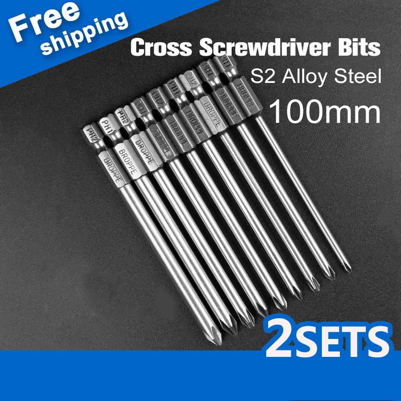 2Set 100mm 1/4 Inch S2 Alloy Steel Hex Shank Magnetic Cross Screwdriver Bits Electric Screwdrivers Set For Home Use FEN
2Set 100mm 1/4 Inch S2 Alloy Steel Hex Shank Magnetic Cross Screwdriver Bits Electric Screwdrivers Set For Home Use FEN