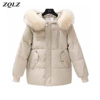 Zqlz 2019 Winter Cotton Padded Female Coat Thickening Warm Fur Hooded Jacket Women Plus Size Loose Hoodies Parka Mujer
Zqlz 2019 Winter Cotton Padded Female Coat Thickening Warm Fur Hooded Jacket Women Plus Size Loose Hoodies Parka Mujer