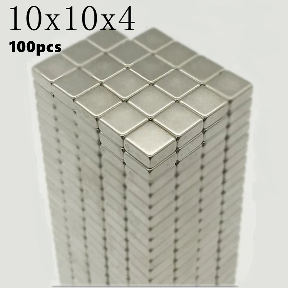 Small Block Neodymium Magnets 10x10x4mm N35 Rare Earth NdFeB 100pcs 10*10*4 Super Powerful Strong Magnetic Board Magnet
Small Block Neodymium Magnets 10x10x4mm N35 Rare Earth NdFeB 100pcs 10*10*4 Super Powerful Strong Magnetic Board Magnet