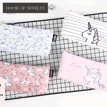 Lovely Unicorn Canvas Pencil Bag Stationery Storage Organizer Bag School Office Supply Escolar Papelaria
Lovely Unicorn Canvas Pencil Bag Stationery Storage Organizer Bag School Office Supply Escolar Papelaria