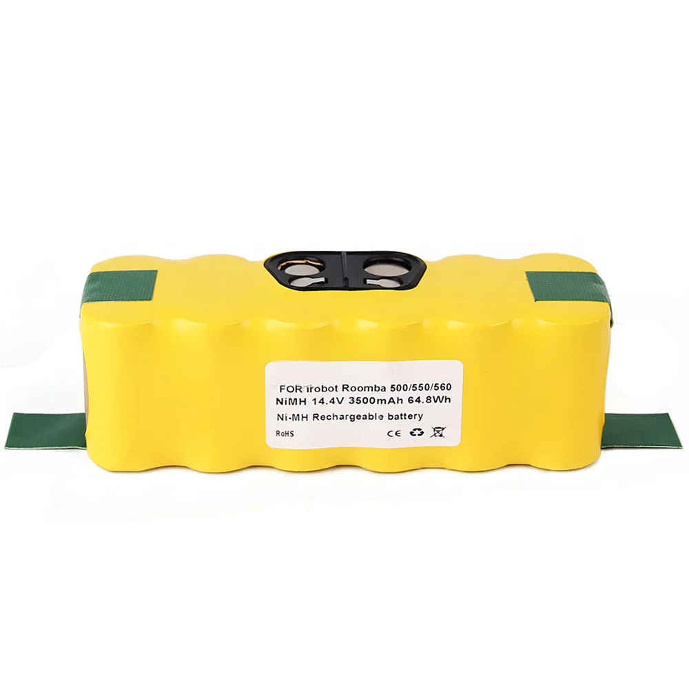 GTF 14.4V 3500mAh NI-MH Replaceable Battery For iRobot Roomba 500 510 530 570 580 550 620 650 780 790 Replacement Battery Cell
GTF 14.4V 3500mAh NI-MH Replaceable Battery For iRobot Roomba 500 510 530 570 580 550 620 650 780 790 Replacement Battery Cell