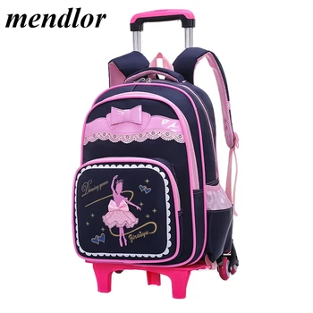 2/6 Wheels Children School Bags for Girls Trolley Backpack carton pattern rolling luggage kids detachable and orthopedic bag
2/6 Wheels Children School Bags for Girls Trolley Backpack carton pattern rolling luggage kids detachable and orthopedic bag