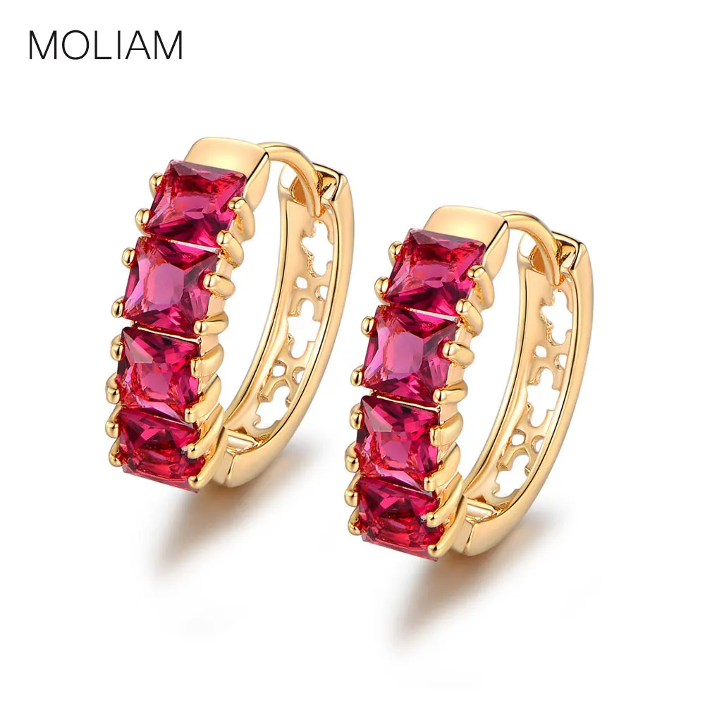 MOLIAM Popular European & American Style Earrings Gold-Color Attractive Beauty Crystal Hoop Earing for Women MLE305
MOLIAM Popular European & American Style Earrings Gold-Color Attractive Beauty Crystal Hoop Earing for Women MLE305