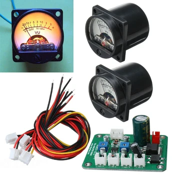 2x Panel VU Meter Warm Back Light Recording & Audio Level Amp with Driver Board 
2x Panel VU Meter Warm Back Light Recording & Audio Level Amp with Driver Board