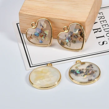 Japan and south Korea DIY jewelry accessories hand-made round peach heart shell pendant earrings ear chain pendant accessories
Japan and south Korea DIY jewelry accessories hand-made round peach heart shell pendant earrings ear chain pendant accessories