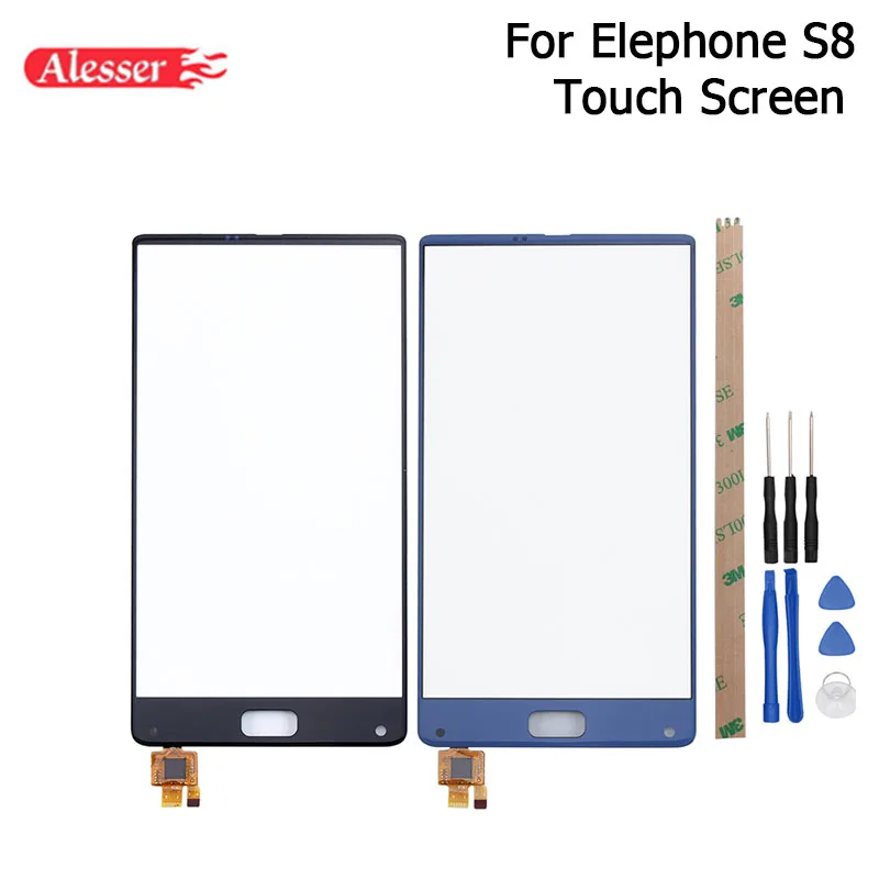 Фото Alesser для Elephone S8 Сенсор Сенсорный экран идеальный ремонт Запчасти touch Панель с