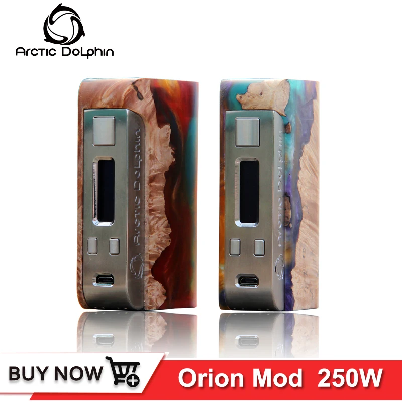 Оригинал arctic dolphin Orion mod 250 Вт Питание от 18650 батареи 0 96 дюймовый экран