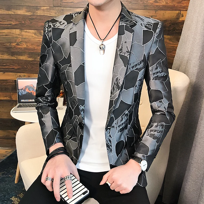 Men's Lapel Collar Blazer Floral Bar Coat Jackets Slim Fit Smart Casual Blazers Jacket Outwear A47
Men's Lapel Collar Blazer Floral Bar Coat Jackets Slim Fit Smart Casual Blazers Jacket Outwear A47
