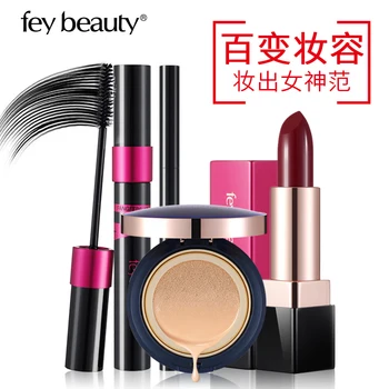 Fey Beauty Makeup Tool Kit 4 Pcs Cosmetics Include Mascara Eyebrow Pencil Lipstick Naked Air Cushion BB Cream Make Up Set Lipkit
Fey Beauty Makeup Tool Kit 4 Pcs Cosmetics Include Mascara Eyebrow Pencil Lipstick Naked Air Cushion BB Cream Make Up Set Lipkit