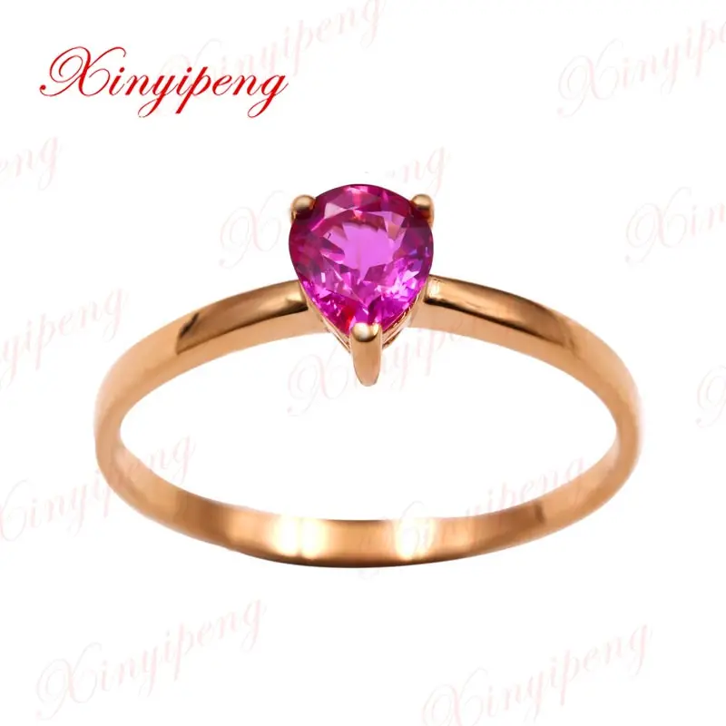 Xin yi peng 18 k rose gold inlaid natural pink sapphire ring, woman ring ,fashion simple and easy
Xin yi peng 18 k rose gold inlaid natural pink sapphire ring, woman ring ,fashion simple and easy