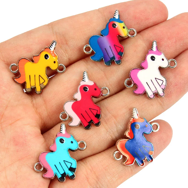 10pcs Colorful Random Unicorn Enamel Alloy Connectors Bracelets Charms For DIY Necklace Accessories DIY Fashion Jewelry Finding
10pcs Colorful Random Unicorn Enamel Alloy Connectors Bracelets Charms For DIY Necklace Accessories DIY Fashion Jewelry Finding