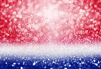 

VinylBDS American Independence Day Photo Bokeh Red And Blue Backderop Shimmer And Shine Party Twinkle Stars Party Backdrops