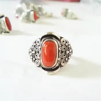 Nepal Hand 925 Sterling Silver Inlaid Red Coral Lovely Rings for Girls Nepal vintage jewelry T9046
Nepal Hand 925 Sterling Silver Inlaid Red Coral Lovely Rings for Girls Nepal vintage jewelry T9046