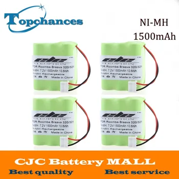 High Quality New 4PCS 7.2V 1500mAh Ni-MH Rechargeable Vacuum Cleaner Battery for iRobot Braava 320 321 & Mint 4200 4205
High Quality New 4PCS 7.2V 1500mAh Ni-MH Rechargeable Vacuum Cleaner Battery for iRobot Braava 320 321 & Mint 4200 4205