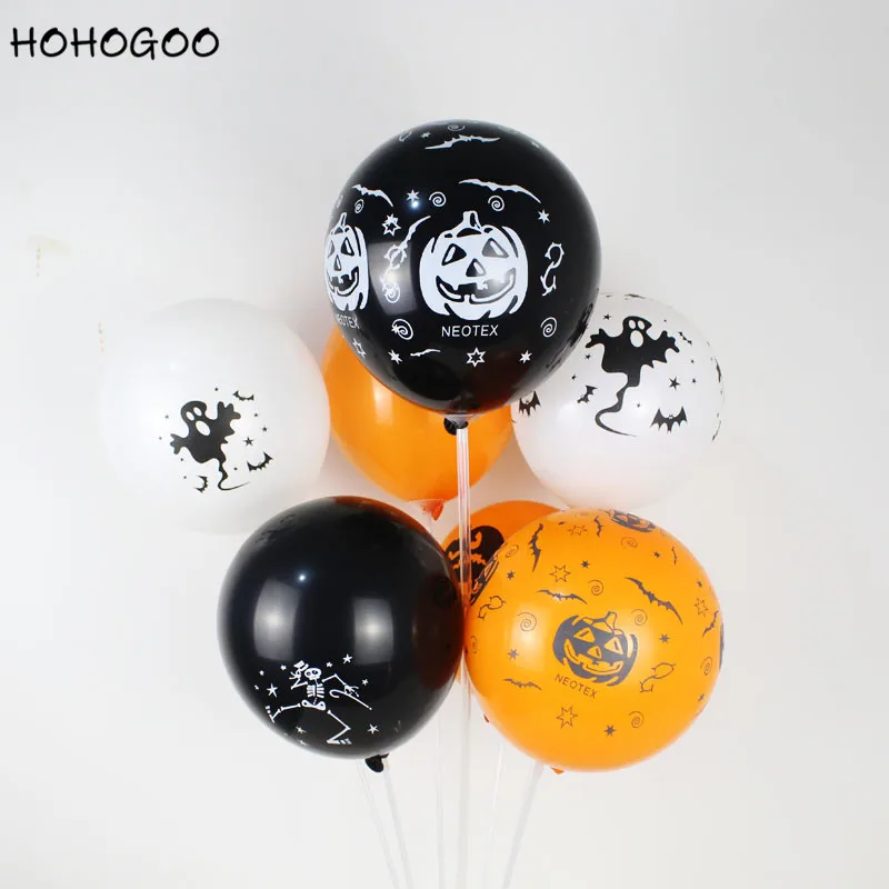 HOHOGOO 10pcs/set 12inch Black Orange Halloween Balloon Latex Pumpkin Spider Web Skull Pattern Mixing Halloween Decoration
HOHOGOO 10pcs/set 12inch Black Orange Halloween Balloon Latex Pumpkin Spider Web Skull Pattern Mixing Halloween Decoration