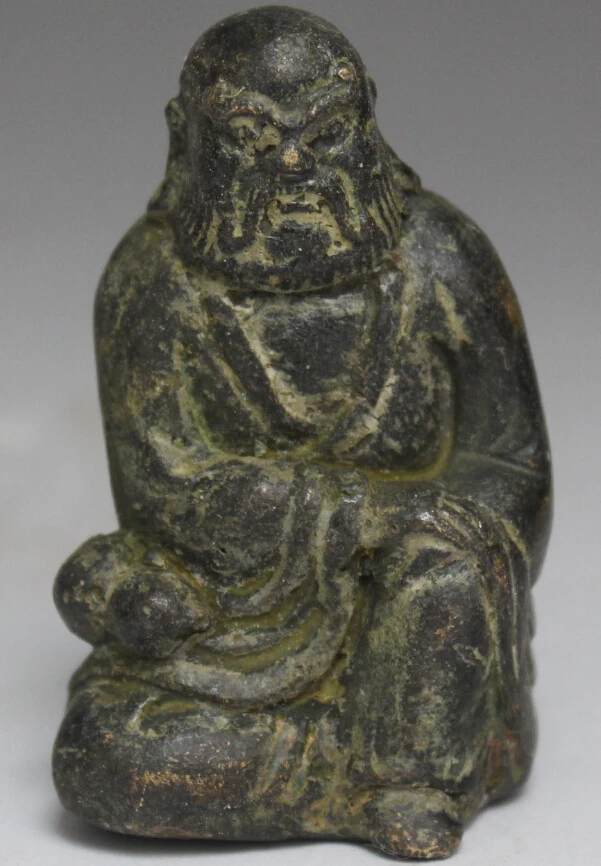7CM Old Chinese Buddhism Bronze Seat Arhat Damo Bodhidharma Dharma Buddha Statue
7CM Old Chinese Buddhism Bronze Seat Arhat Damo Bodhidharma Dharma Buddha Statue