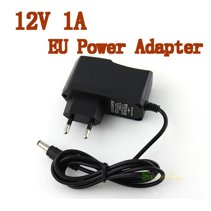 3 шт./лот 5 мм x 2 1 DC 12V 1A штепсельная вилка европейского стандарта Питание адаптер