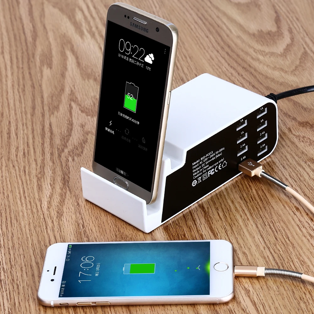 Multi-function 8 Ports USB Charger Micro USB Stands Dock Cradle Station Fast Charger For iPhone Samsung Universal Phone Charger
Multi-function 8 Ports USB Charger Micro USB Stands Dock Cradle Station Fast Charger For iPhone Samsung Universal Phone Charger