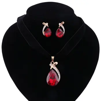 Wedding Bridal Dress Accessories Jewelry Sets For Women Water Drop Crystal Flannel Necklace Earrings Holiday Party Jewelry Sets
Wedding Bridal Dress Accessories Jewelry Sets For Women Water Drop Crystal Flannel Necklace Earrings Holiday Party Jewelry Sets