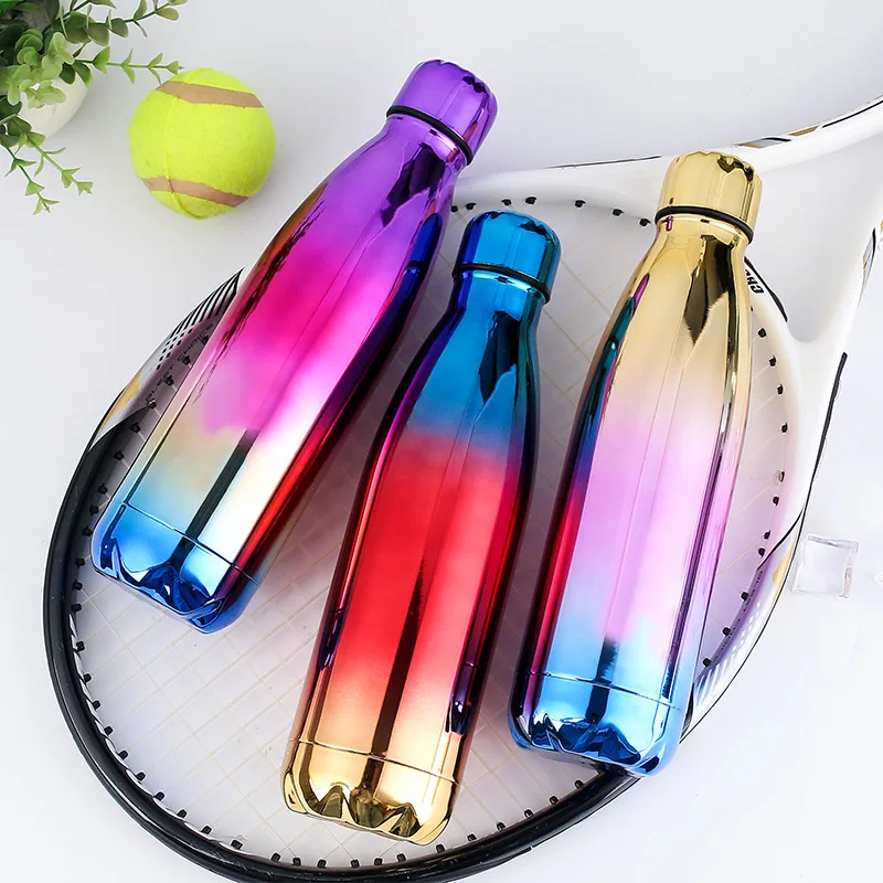 500ml Vacuum Cup Motion Kettle 304 Stainless Steel Electroplate Gradual Change Originality Water Thermos Bottle Outdoor Sports
500ml Vacuum Cup Motion Kettle 304 Stainless Steel Electroplate Gradual Change Originality Water Thermos Bottle Outdoor Sports