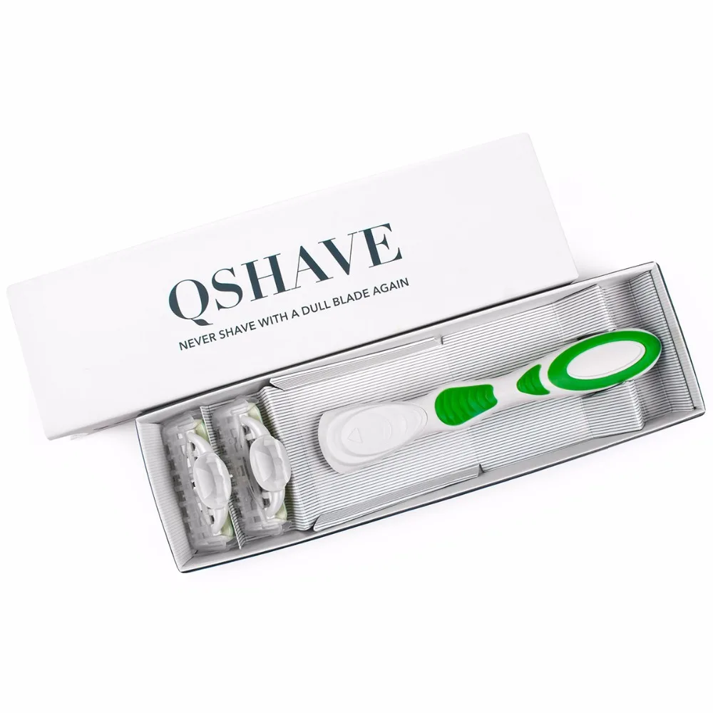 Beauty Qshave Green Lady Body Women bikini Shaving Razor birthday Valentine girl sister , 1pc Razor Handle & 2pcs X5 USA Blade
Beauty Qshave Green Lady Body Women bikini Shaving Razor birthday Valentine girl sister , 1pc Razor Handle & 2pcs X5 USA Blade