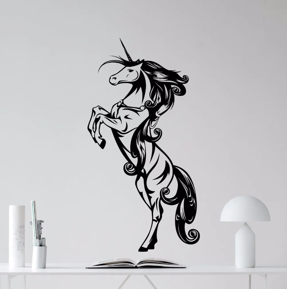 Unicorn Wall Decal Nursery Fairy Wall Poster Removable Vinyl Unicorn Wall Stickers Modern Design Home Kids Room Decor AY0207
Unicorn Wall Decal Nursery Fairy Wall Poster Removable Vinyl Unicorn Wall Stickers Modern Design Home Kids Room Decor AY0207