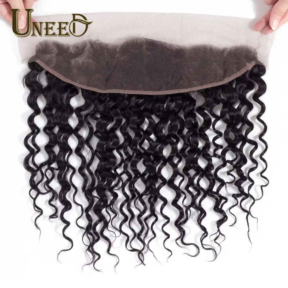 Uneed Hair Malaysian Water Wave Hair Lace Frontal Closure 120% Density Remy Human Hair Frontal 13x4 Natural Color 10-20Inch
Uneed Hair Malaysian Water Wave Hair Lace Frontal Closure 120% Density Remy Human Hair Frontal 13x4 Natural Color 10-20Inch