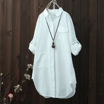 Women Blouses 2019 Women Cotton linen Casual Solid Long Sleeve Shirt Blouse Button Down Tops Blusas Femininas Tops
Women Blouses 2019 Women Cotton linen Casual Solid Long Sleeve Shirt Blouse Button Down Tops Blusas Femininas Tops