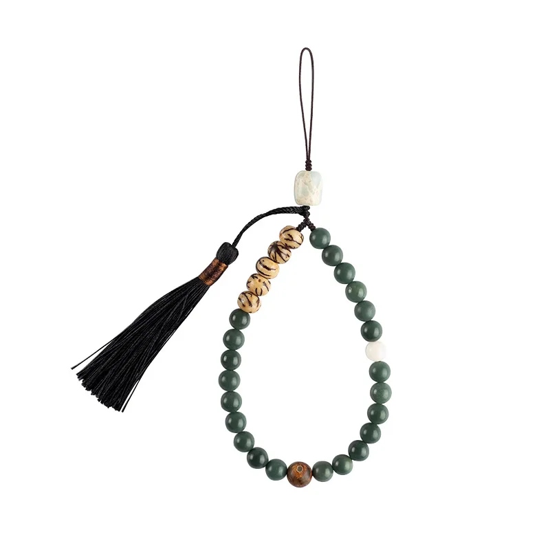Tibetan Buddhism Original Design Natural Green Bodhi Keychain Mobile Phone Lanyard Wrist Strap With The Third Eye of Buddha
Tibetan Buddhism Original Design Natural Green Bodhi Keychain Mobile Phone Lanyard Wrist Strap With The Third Eye of Buddha