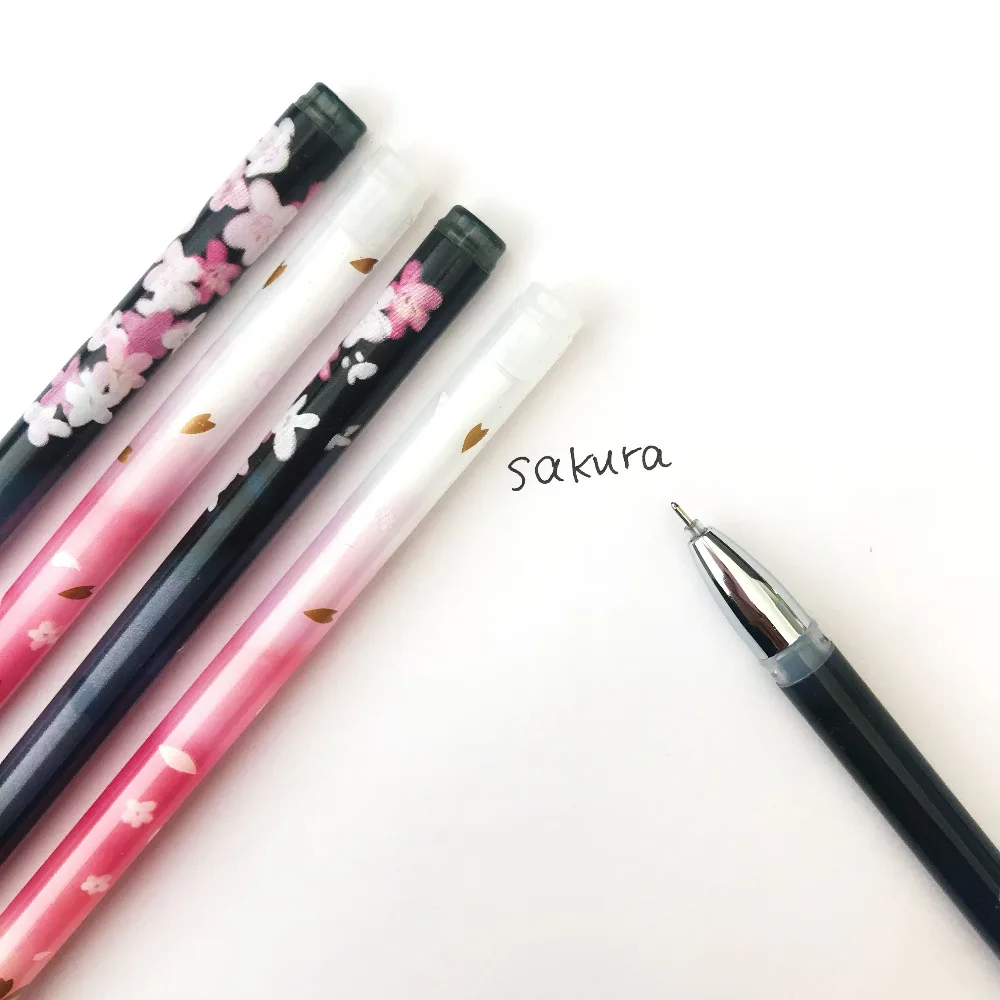 3 шт. модная свежая элегантная гелевая ручка Sakura Flower авторучка для письма
