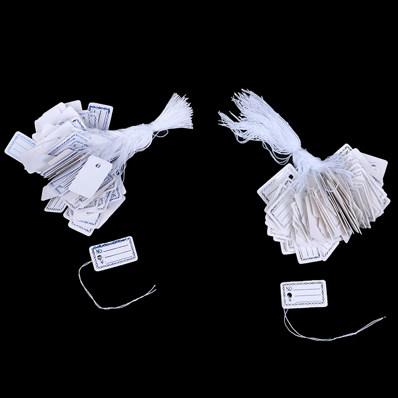 100pcs Price Label Tags with Hanging String for Jewelry / Stationery / Shoes / Clothing Garment Tags Accessories
100pcs Price Label Tags with Hanging String for Jewelry / Stationery / Shoes / Clothing Garment Tags Accessories