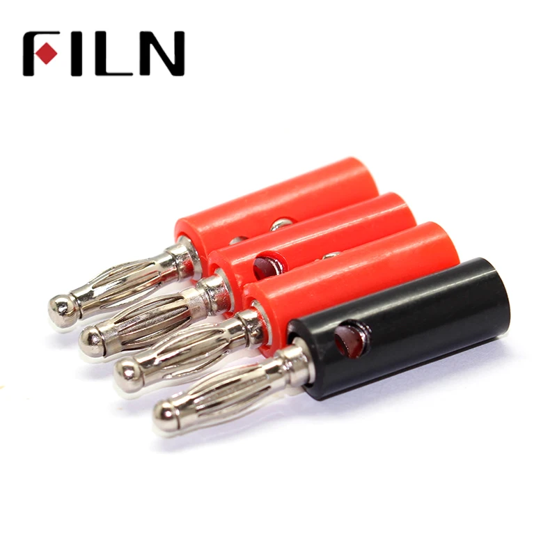 20Pcs Audio Speaker Screw Banana Nickel Plate Plugs Connectors 4mm Black Each 10Pcs
20Pcs Audio Speaker Screw Banana Nickel Plate Plugs Connectors 4mm Black Each 10Pcs