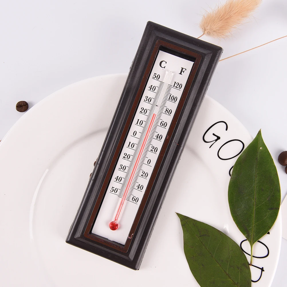 High Quality 1pc Plastic European-Style Garden Internal And External Red Wooden Garden Thermometer Accessories
High Quality 1pc Plastic European-Style Garden Internal And External Red Wooden Garden Thermometer Accessories
