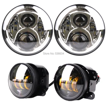 7inch LED Projector Headlights Hi/Low Beam H4 Auto + 4inch Auxiliary LED Amber Fog Lights For Jeep Wrangler Unlimited JKU 4 Door
7inch LED Projector Headlights Hi/Low Beam H4 Auto + 4inch Auxiliary LED Amber Fog Lights For Jeep Wrangler Unlimited JKU 4 Door
