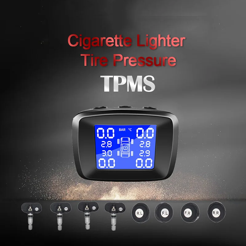 Smart Car TPMS Tire Pressure Monitoring System cigarette lighter Digital LCD Display Auto Security Alarm Systems IP67 Waterproof
Smart Car TPMS Tire Pressure Monitoring System cigarette lighter Digital LCD Display Auto Security Alarm Systems IP67 Waterproof