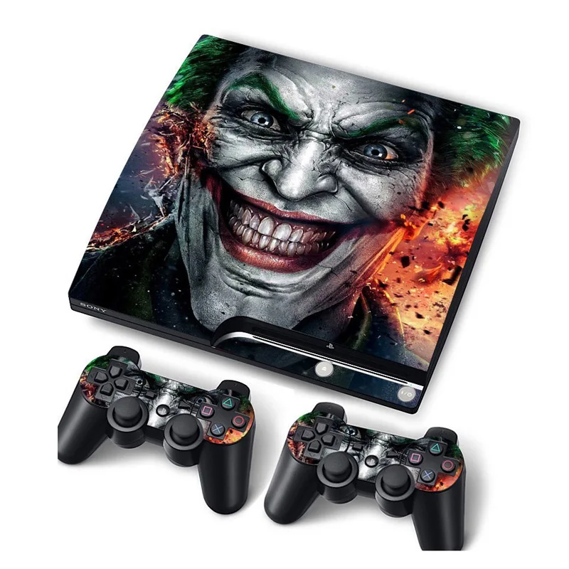 Joker Vinyl Skin For PS3 Slim Console Sticker Cover For PS3 Slim Controllers Controle Gamepad Mando Decal
Joker Vinyl Skin For PS3 Slim Console Sticker Cover For PS3 Slim Controllers Controle Gamepad Mando Decal