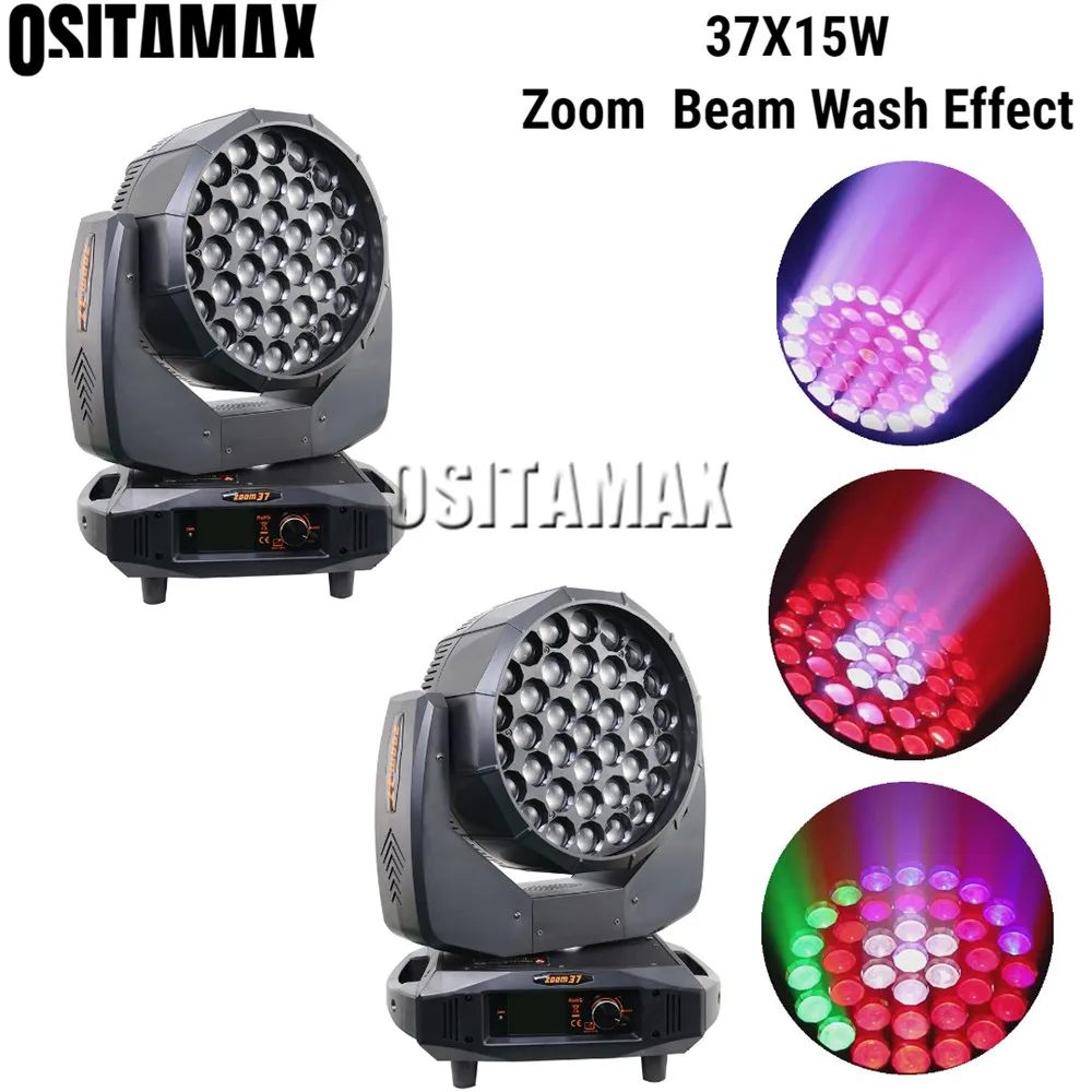 2pcs 2019 LED Stage Light 37x15w Zoom Beam Effect Wash Moving Head RGBW 4IN1 Circle Color Change Disco Party LED Moving Heads
2pcs 2019 LED Stage Light 37x15w Zoom Beam Effect Wash Moving Head RGBW 4IN1 Circle Color Change Disco Party LED Moving Heads