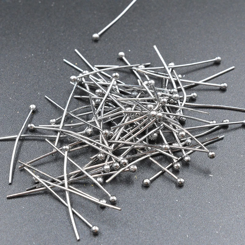 FLTMRH 100pcs 14x0.5mm Gold Rhodium Plated Copper Ball Head Pins, Needles Findings For DIY Jewelry
FLTMRH 100pcs 14x0.5mm Gold Rhodium Plated Copper Ball Head Pins, Needles Findings For DIY Jewelry