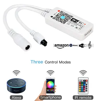 None WiFi Remote Controller Wireless RGB LED Light Strip Android IOS Smart Phone APP Alexa Voice Control
None WiFi Remote Controller Wireless RGB LED Light Strip Android IOS Smart Phone APP Alexa Voice Control