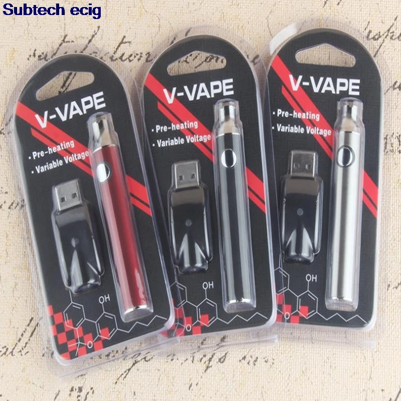 100PCS V-VAPE Preheat VV Battery Blister Kit 650mAh Variable Voltage With USB Charger For 510 Wax Thick Oil Preheating Cartridge
100PCS V-VAPE Preheat VV Battery Blister Kit 650mAh Variable Voltage With USB Charger For 510 Wax Thick Oil Preheating Cartridge