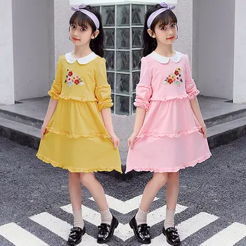 New Design Teens Girls Layered Dress 2020 Fall Kids Long Sleeve Turn-Down Collar Dresses With Flower For Princess 4 5 7 9 11 13T
New Design Teens Girls Layered Dress 2020 Fall Kids Long Sleeve Turn-Down Collar Dresses With Flower For Princess 4 5 7 9 11 13T