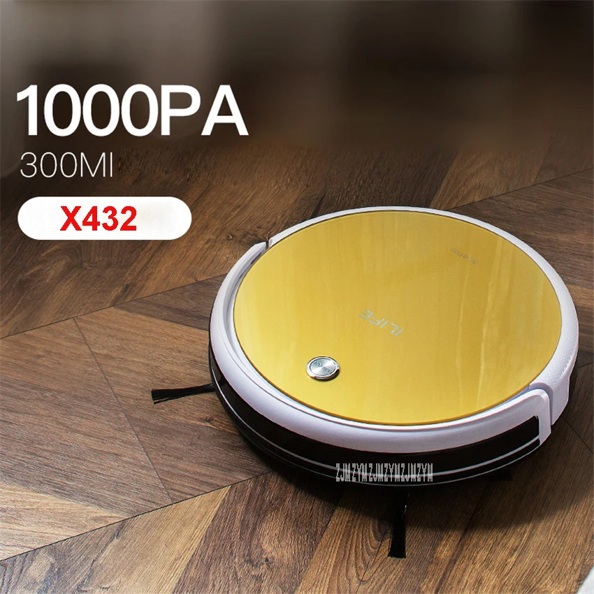 X432 100-240V Mini Robot Vacuum Cleaner for Home 22W Automatic Sweeping Dust Sterilize Smart Planned Mobile App 2600mah Battery
X432 100-240V Mini Robot Vacuum Cleaner for Home 22W Automatic Sweeping Dust Sterilize Smart Planned Mobile App 2600mah Battery
