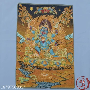 christmas Tangkazangka brocade silk painting embroidery Tibetan Buddha King Kong protects the sun and the moon halloween
christmas Tangkazangka brocade silk painting embroidery Tibetan Buddha King Kong protects the sun and the moon halloween