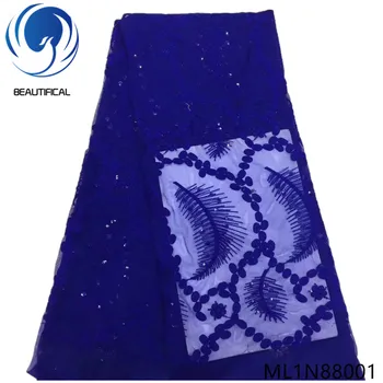 BEAUTIFICAL blue french lace fabrics Latest feather embroidery tulle lace fabric with sequins 5yards nigerian lace ML1N880
BEAUTIFICAL blue french lace fabrics Latest feather embroidery tulle lace fabric with sequins 5yards nigerian lace ML1N880