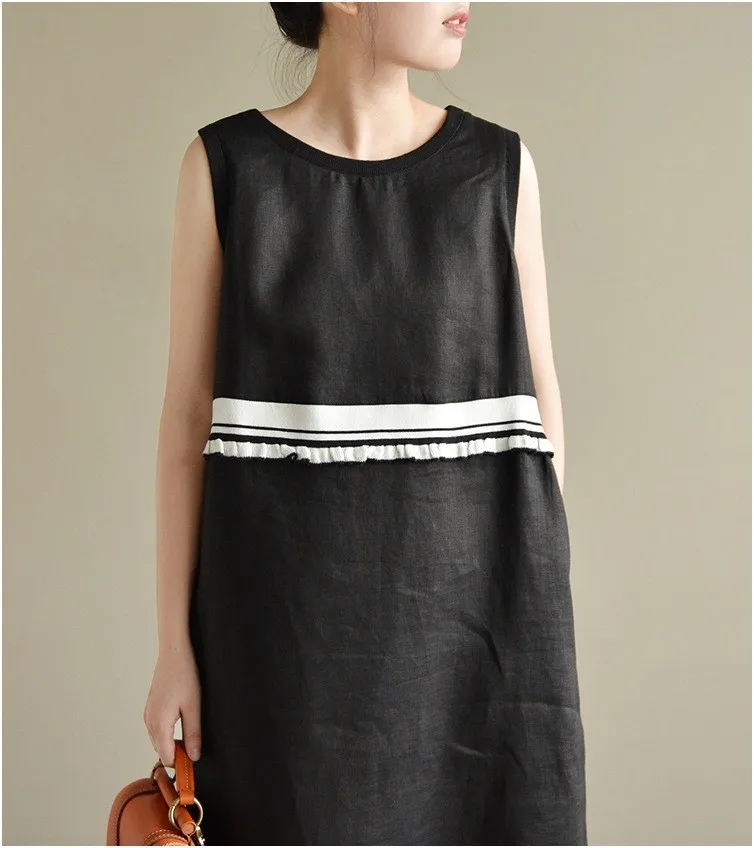 2018 New Arrival Summer Patchwork Sleeveless Medium-Long Tank Dress Women O-Neck Korean Version Garments T1804098
2018 New Arrival Summer Patchwork Sleeveless Medium-Long Tank Dress Women O-Neck Korean Version Garments T1804098