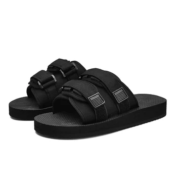 Men's Slippers EVA Men Shoes Women Couple Flip Flops Soft Black Stripes Casual Summer Male sandals Femme beach shoes
Men's Slippers EVA Men Shoes Women Couple Flip Flops Soft Black Stripes Casual Summer Male sandals Femme beach shoes