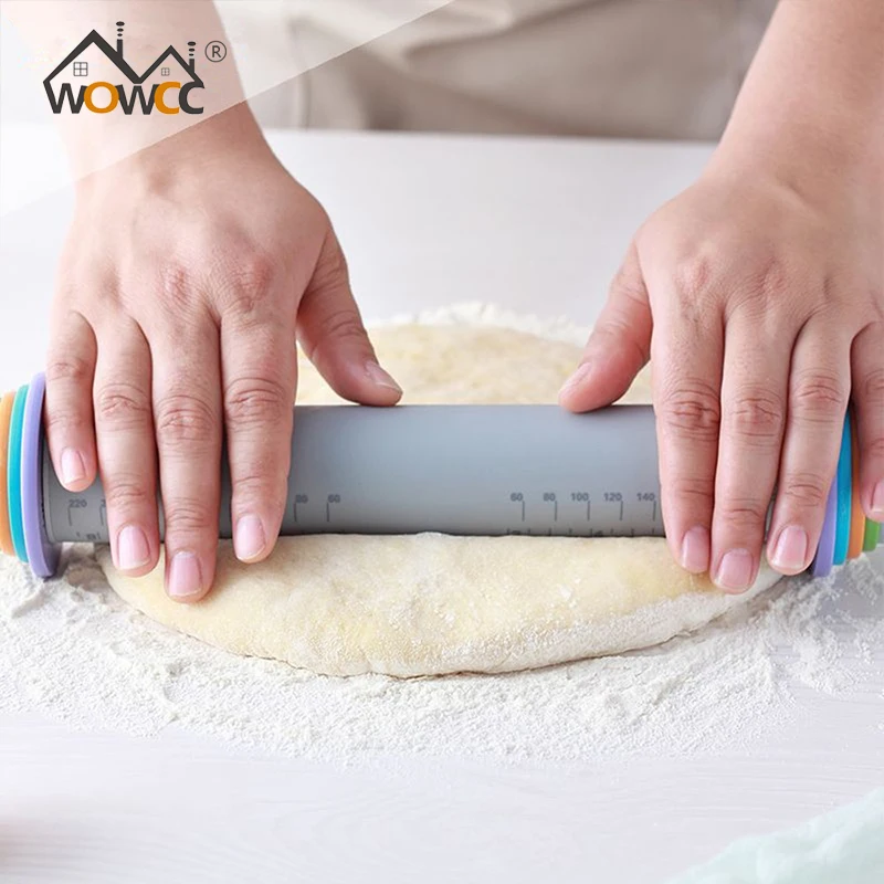 Non-stick Rolling Pin Silicone Fondant Embossing Fondant Scale Adjustable Cake Dough Roller Baking Pastry Bakeware Tool
Non-stick Rolling Pin Silicone Fondant Embossing Fondant Scale Adjustable Cake Dough Roller Baking Pastry Bakeware Tool