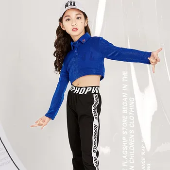 Children'S Street Dance Suit Hip Hop Girls' Hip Hop Jacket KID Jazz Dance Sequins Performance Costumes Fashion DQL138
Children'S Street Dance Suit Hip Hop Girls' Hip Hop Jacket KID Jazz Dance Sequins Performance Costumes Fashion DQL138