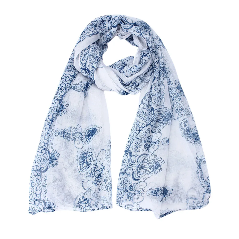 Women's Autumn Voile Scarves Classical Print Scarf Wraps Shawl Long Large Soft Scarves Sun Protection Gauze Kerchief Bufandas
Women's Autumn Voile Scarves Classical Print Scarf Wraps Shawl Long Large Soft Scarves Sun Protection Gauze Kerchief Bufandas